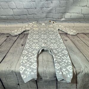 Nordstrom Snowflake Pattern Sweater Knit Romper